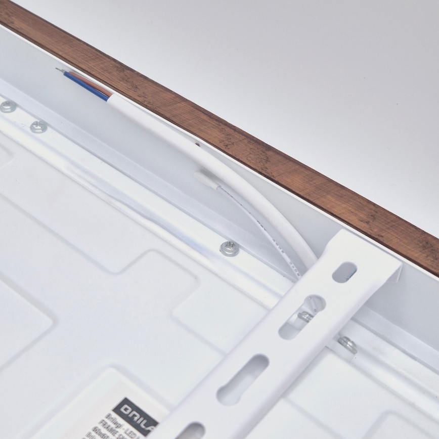Brilagi - LED Koupelnové stropní svítidlo WOODY FRAME LED/40W/230V 60x60 cm IP44 kirsebær
