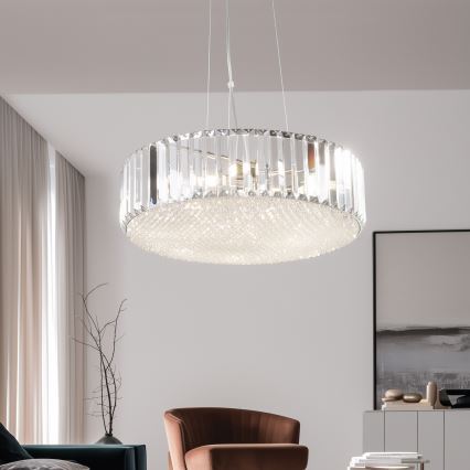Brilagi - LED krystal lysekrone med wireophæng GLAMOUR 5xG9/42W/230V
