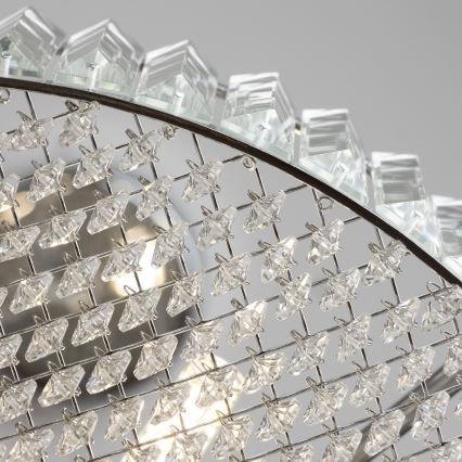 Brilagi - LED krystal lysekrone med wireophæng GLAMOUR 5xG9/42W/230V