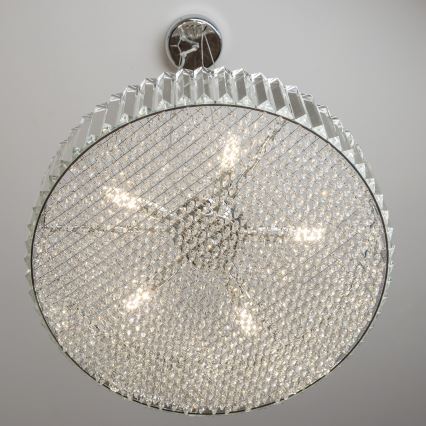 Brilagi - LED krystal lysekrone med wireophæng GLAMOUR 5xG9/42W/230V