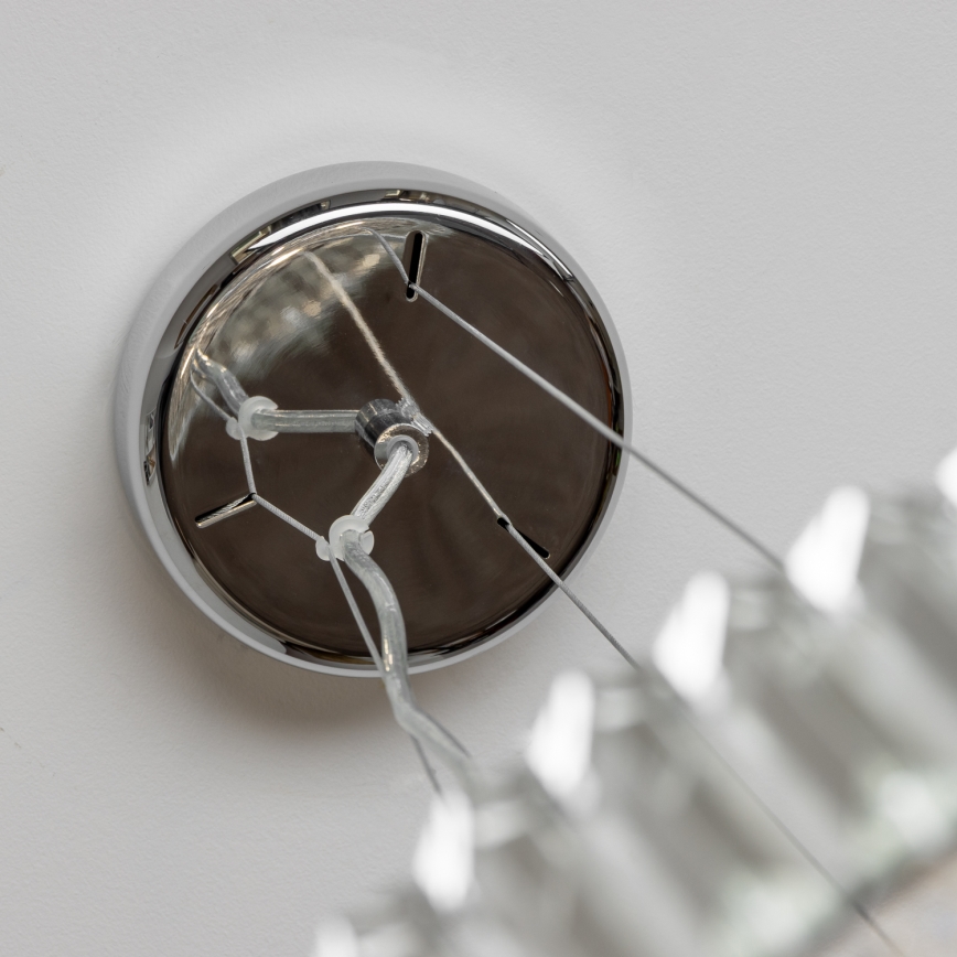 Brilagi - LED krystal lysekrone med wireophæng GLAMOUR 5xG9/42W/230V