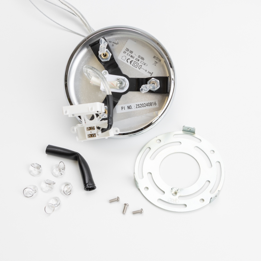 Brilagi - LED krystal lysekrone med wireophæng GLAMOUR 5xG9/42W/230V