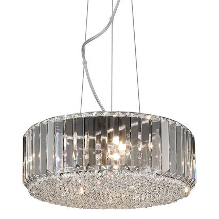Brilagi - LED krystal lysekrone med wireophæng GLAMOUR 5xG9/42W/230V