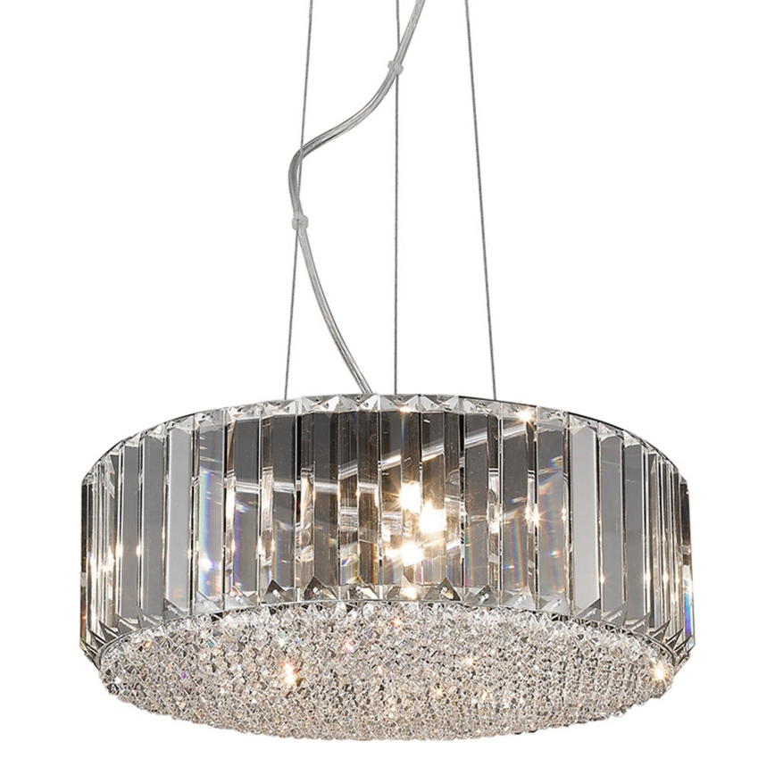 Brilagi - LED krystal lysekrone med wireophæng GLAMOUR 5xG9/42W/230V