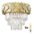 BRILAGI - LED krystalloftlampe MIRAGE 6xE14/40W/230V Ø 48 cm