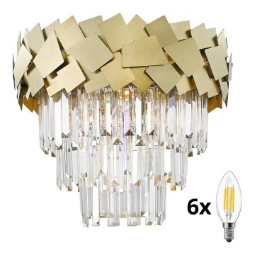 Brilagi - LED krystalloftlampe MIRAGE 6xE14/40W/230V Ø 48 cm