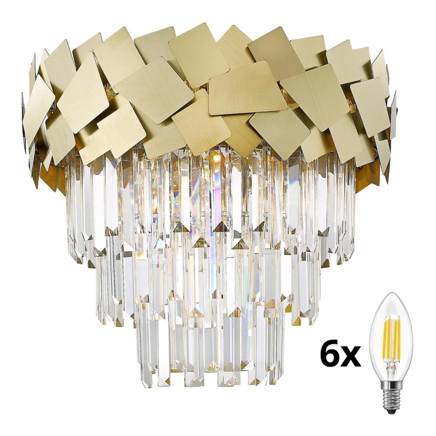 Brilagi - LED krystalloftlampe MIRAGE 6xE14/40W/230V Ø 48 cm