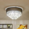 Brilagi - LED-krystalloftlampe VELURE 5xE14/40W/230V Ø 46 cm sort