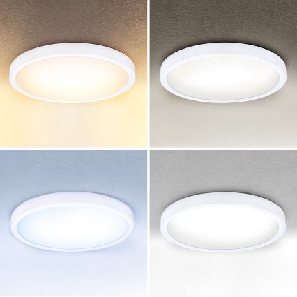 Brilagi - LED loftlampe dæmpbar ESTELA LED/36W/230V 3000-6500K ø 30 cm hvid + fjernbetjening