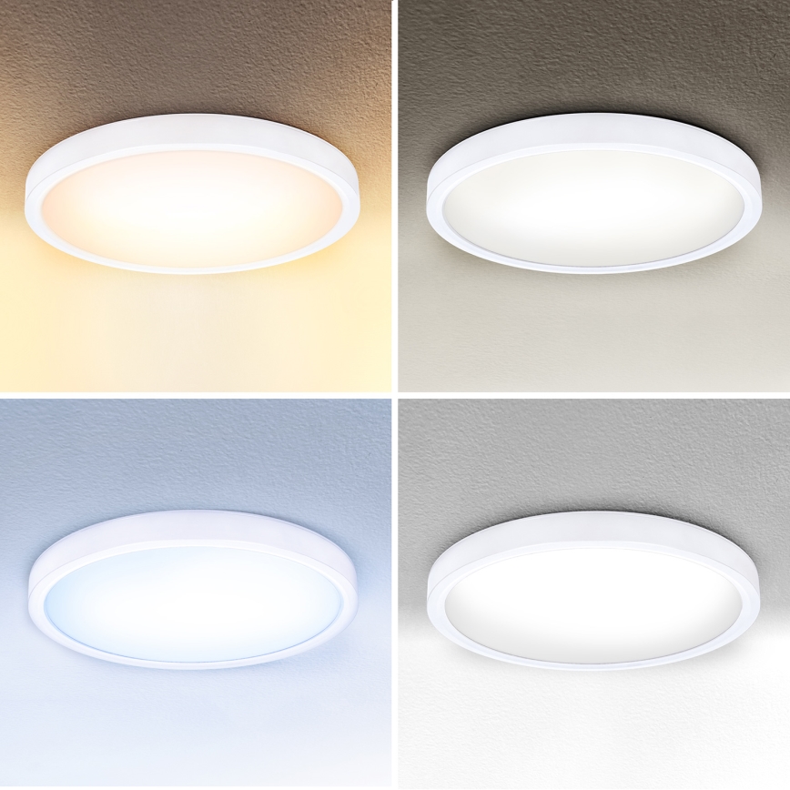Brilagi - LED loftlampe dæmpbar ESTELA LED/36W/230V 3000-6500K ø 30 cm hvid + fjernbetjening
