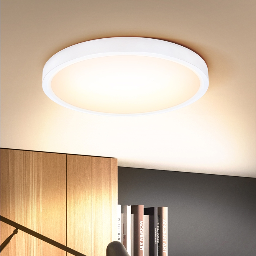 Brilagi - LED loftlampe dæmpbar ESTELA LED/36W/230V 3000-6500K ø 30 cm hvid + fjernbetjening