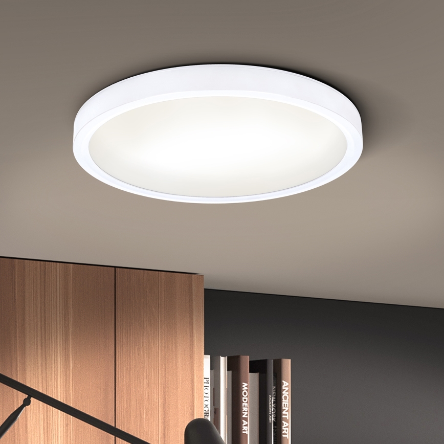 Brilagi - LED loftlampe dæmpbar ESTELA LED/36W/230V 3000-6500K ø 30 cm hvid + fjernbetjening