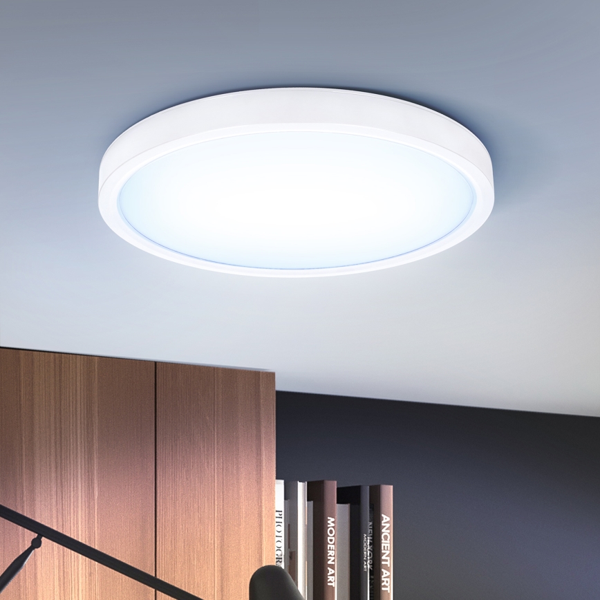 Brilagi - LED loftlampe dæmpbar ESTELA LED/36W/230V 3000-6500K ø 30 cm hvid + fjernbetjening