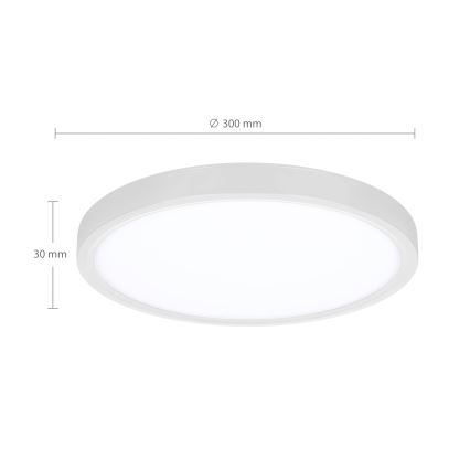 Brilagi - LED loftlampe dæmpbar ESTELA LED/36W/230V 3000-6500K ø 30 cm hvid + fjernbetjening