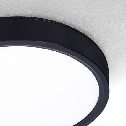 Brilagi - LED loftlampe dæmpbar ESTELA LED/36W/230V 3000-6500K ø 30 cm sort + fjernbetjening