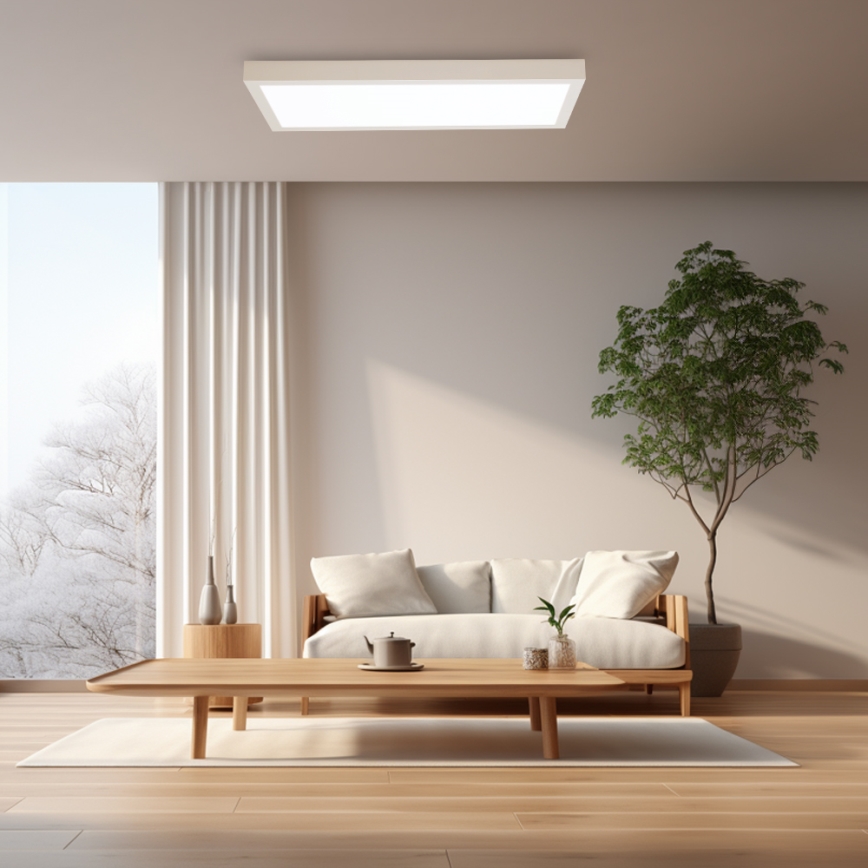 Brilagi - LED loftlampe til badeværelse dæmpbar FRAME SMART LED/30W/230V 30x60 cm 3000-6000K IP44 hvid + fjernbetjening