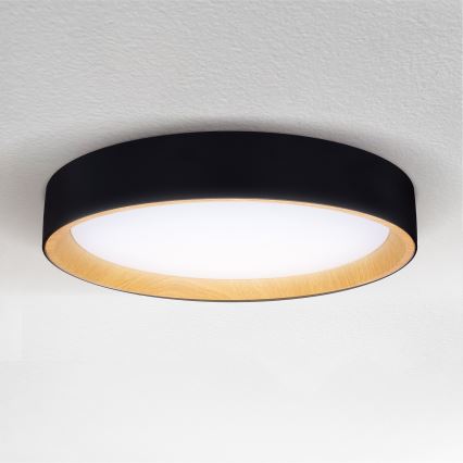 Brilagi - LED loftlampe dæmpbar LARIOS LED/48W/230V 3000-6500K ø 39 cm sort + fjernbetjening