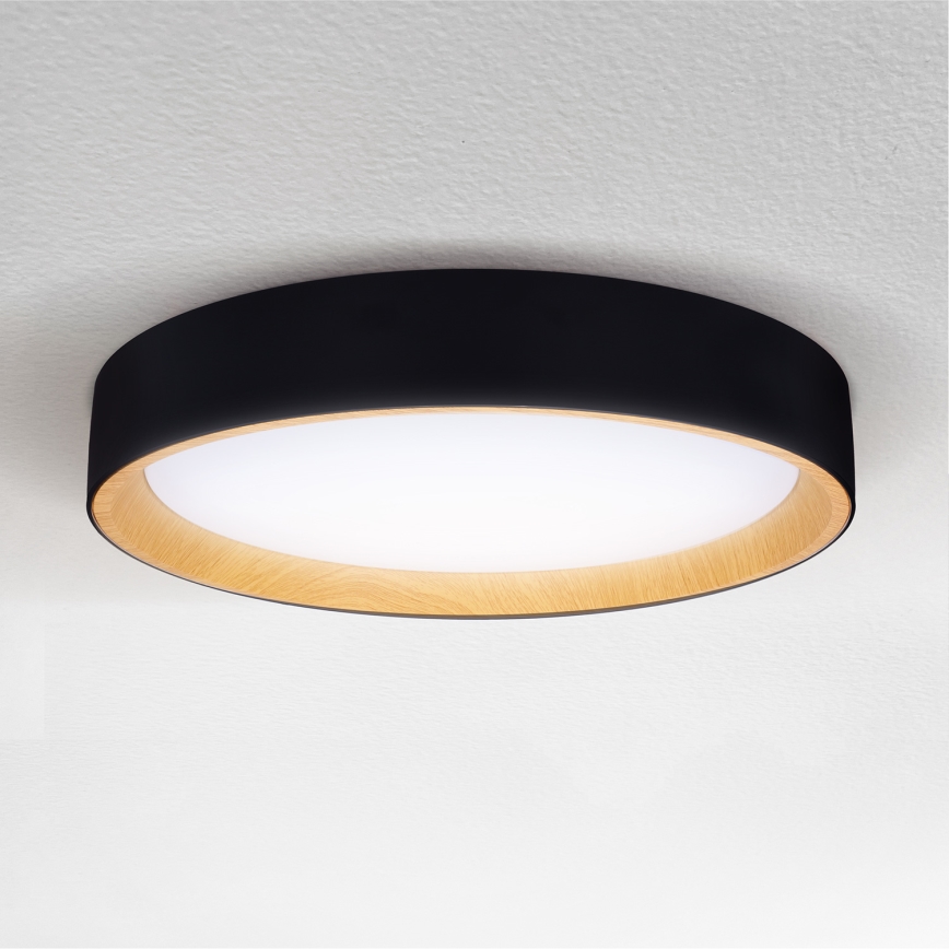 Brilagi - LED loftlampe dæmpbar LARIOS LED/60W/230V 3000-6500K ø 49 cm sort + fjernbetjening