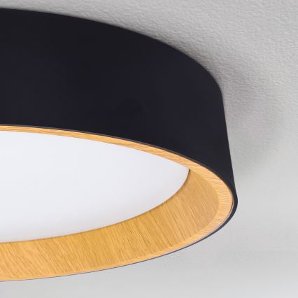 Brilagi - LED loftlampe dæmpbar LARIOS LED/60W/230V 3000-6500K ø 49 cm sort + fjernbetjening
