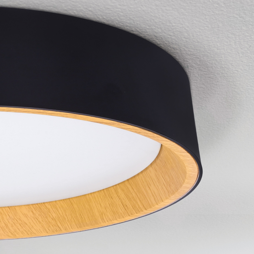 Brilagi - LED loftlampe dæmpbar LARIOS LED/60W/230V 3000-6500K ø 49 cm sort + fjernbetjening