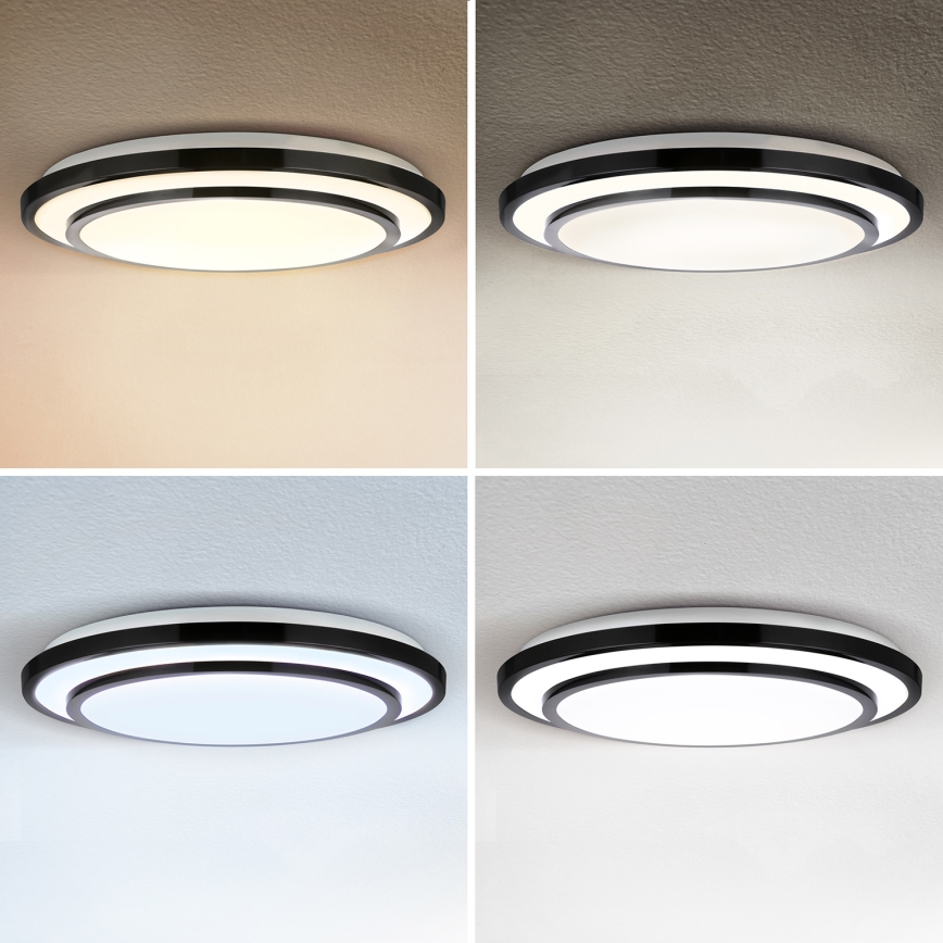 Brilagi - LED loftlampe dæmpbar LUCIANO LED/48W/230V 3000-6500K ø 39 cm sort + fjernbetjening