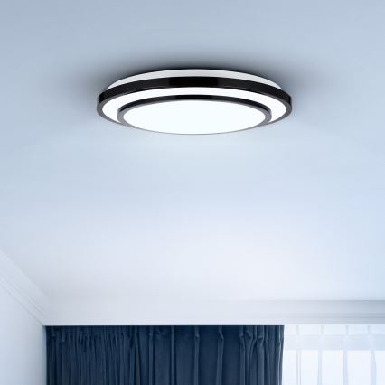 Brilagi - LED loftlampe dæmpbar LUCIANO LED/48W/230V 3000-6500K ø 39 cm sort + fjernbetjening