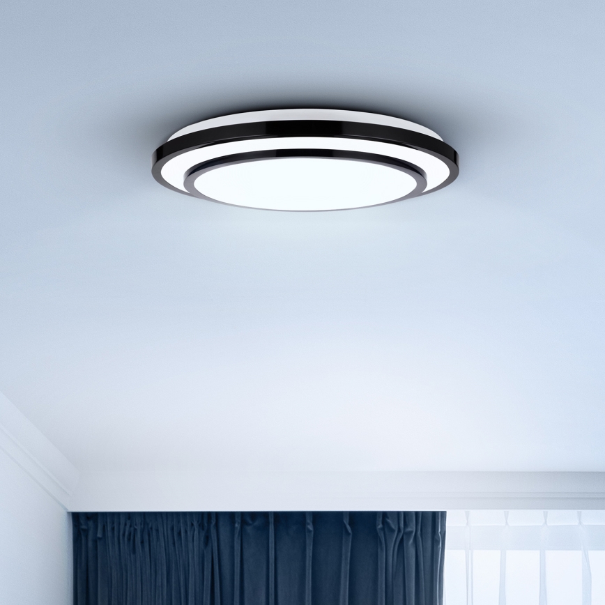 Brilagi - LED loftlampe dæmpbar LUCIANO LED/48W/230V 3000-6500K ø 39 cm sort + fjernbetjening