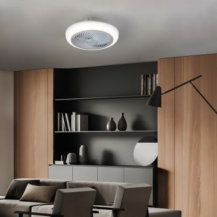 Brilagi - LED Loftlampe med ventilator dæmpbar LED/30W/230V 3000-6500K hvid + fjernbetjening