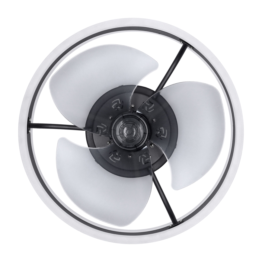 Brilagi - LED Loftlampe med ventilator dæmpbar LED/30W/230V 3000-6500K sort + fjernbetjening