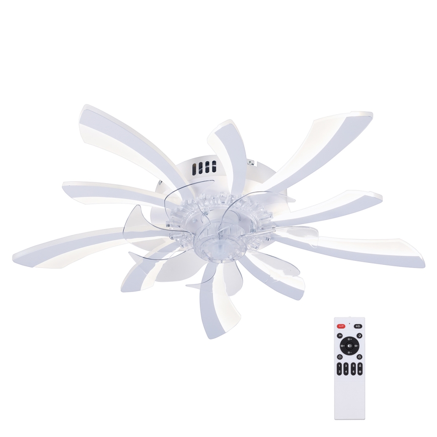 Brilagi - LED Loftlampe med ventilator dæmpbar LED/50W/230V 3000-6500K hvid + fjernbetjening