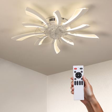 Brilagi - LED Loftlampe med ventilator dæmpbar LED/50W/230V 3000-6500K hvid + fjernbetjening