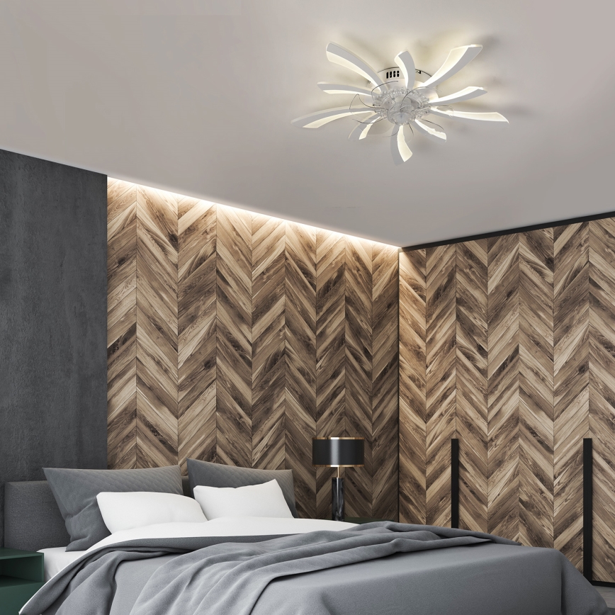 Brilagi - LED Loftlampe med ventilator dæmpbar LED/50W/230V 3000-6500K hvid + fjernbetjening
