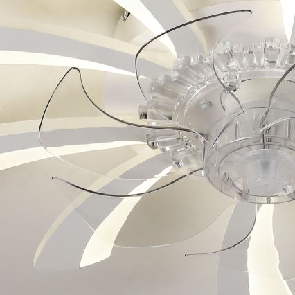 Brilagi - LED Loftlampe med ventilator dæmpbar LED/50W/230V 3000-6500K hvid + fjernbetjening
