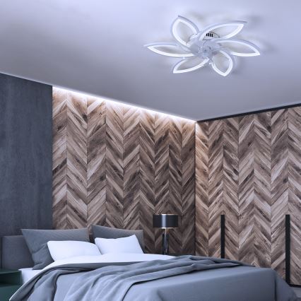 Brilagi - LED Loftlampe med ventilator dæmpbar LED/50W/230V 3000-6500K hvid + fjernbetjening