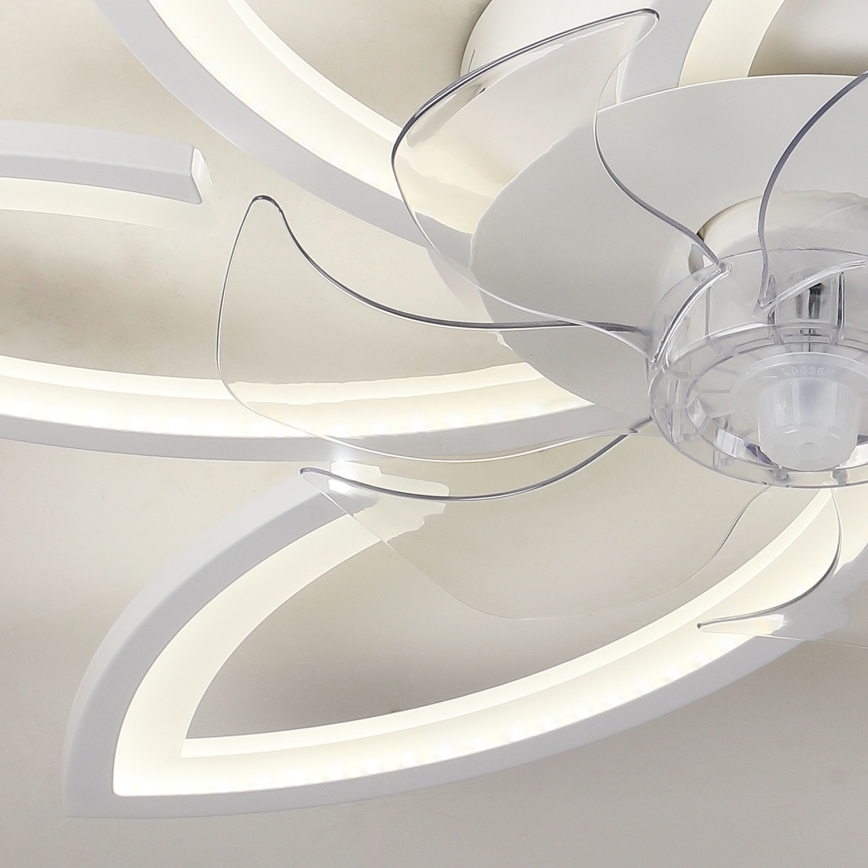Brilagi - LED Loftlampe med ventilator dæmpbar LED/50W/230V 3000-6500K hvid + fjernbetjening