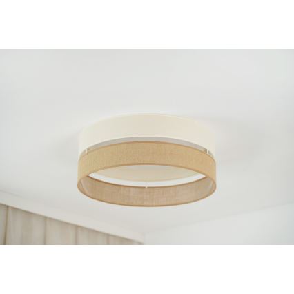 Brilagi - LED loftlampe dæmpbar ROYAL YUTE LED/24W/230V diameter 45 cm 3000/4000/6500K beige/cremefarvet  + fjernbetjening