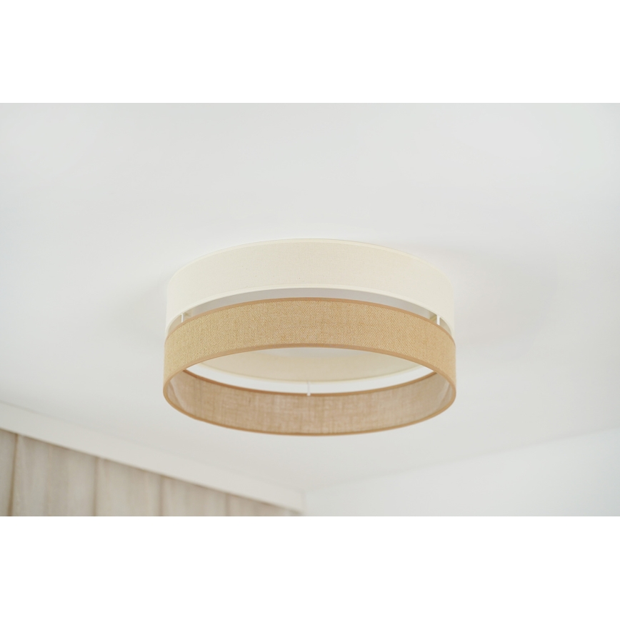 Brilagi - LED loftlampe dæmpbar ROYAL YUTE LED/24W/230V diameter 45 cm 3000/4000/6500K beige/cremefarvet  + fjernbetjening