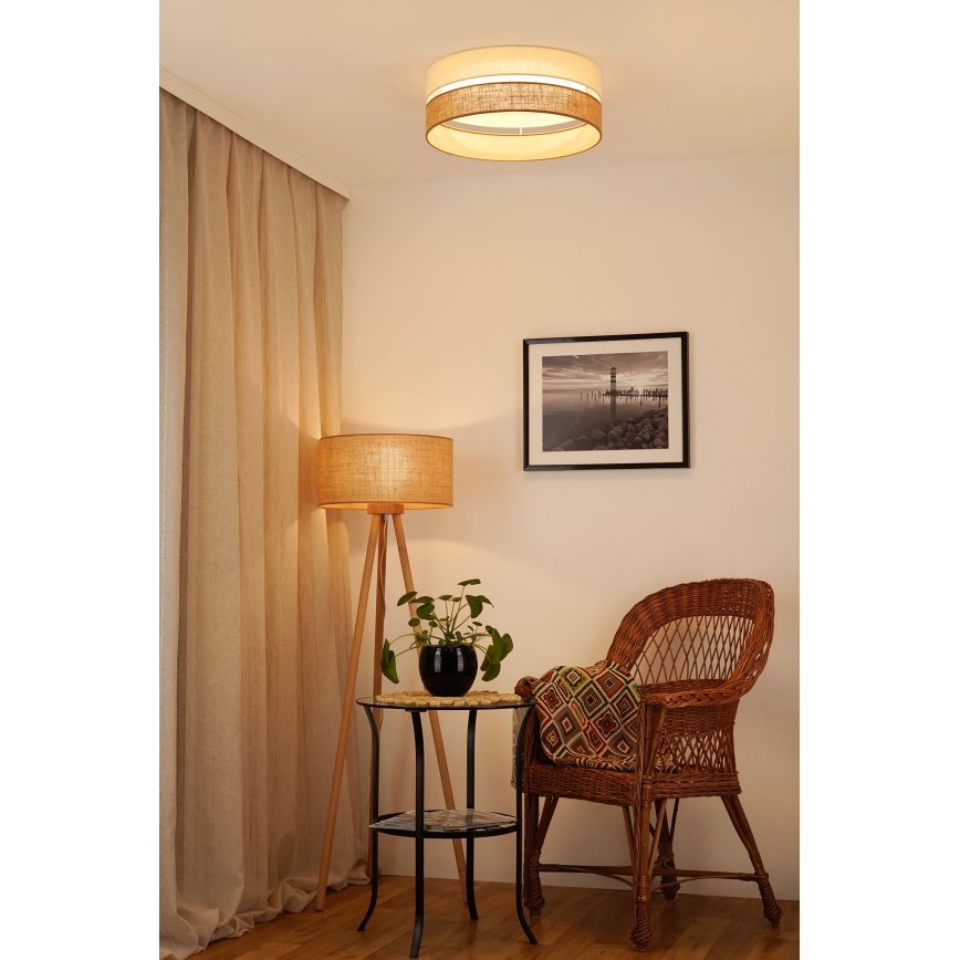 Brilagi - LED loftlampe dæmpbar ROYAL YUTE LED/24W/230V diameter 45 cm 3000/4000/6500K beige/cremefarvet  + fjernbetjening