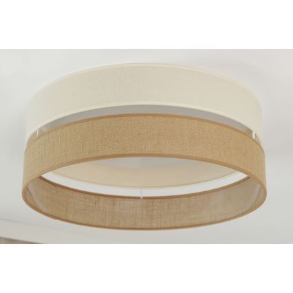 Brilagi - LED loftlampe dæmpbar ROYAL YUTE LED/24W/230V diameter 45 cm 3000/4000/6500K beige/cremefarvet  + fjernbetjening