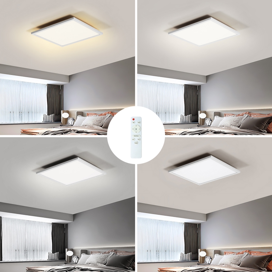 Brilagi - LED loftlampe dæmpbar SLIMFRAME LED/25W/230V 30x30 cm 3000-6000K hvid + fjernbetjening