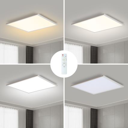 Brilagi - LED loftlampe dæmpbar SLIMFRAME LED/58W/230V 60x60 cm 3000-6000K hvid + fjernbetjening