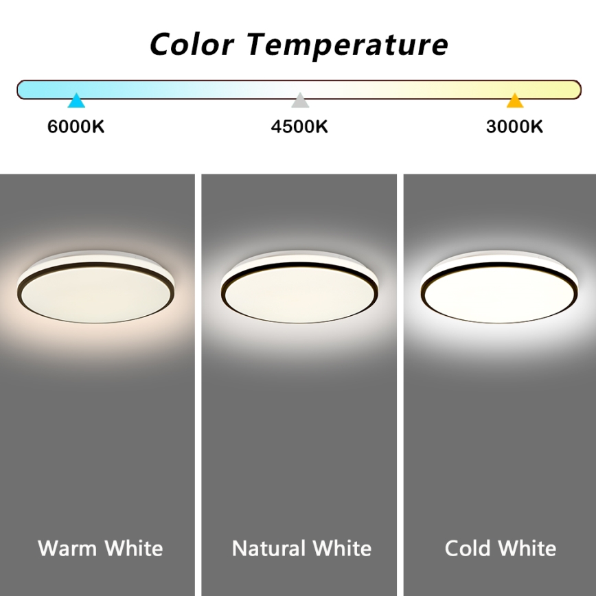 Brilagi - LED loftlampe dæmpbar SMART LED/28W/230V 3000-6000K diameter 35 cm Wi-Fi Tuya + fjernbetjening