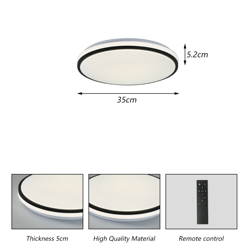 Brilagi - LED loftlampe dæmpbar SMART LED/28W/230V 3000-6000K diameter 35 cm Wi-Fi Tuya + fjernbetjening