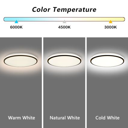Brilagi - LED loftlampe dæmpbar SMART LED/36W/230V 3000-6000K diameter 45 cm Wi-Fi Tuya + fjernbetjening