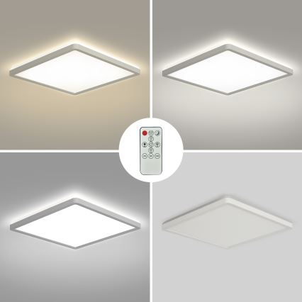 Brilagi - LED loftlampe dæmpbar ULTRA SLIM LED/18W/230V 2700-6500K 30x30 cm hvid + fjernbetjening