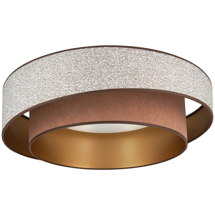Brilagi - LED loftlampe dæmpbar VEGAS SHINE LED/24W/230V diameter 60 cm 3000/4000/6500K brun + fjernbetjening