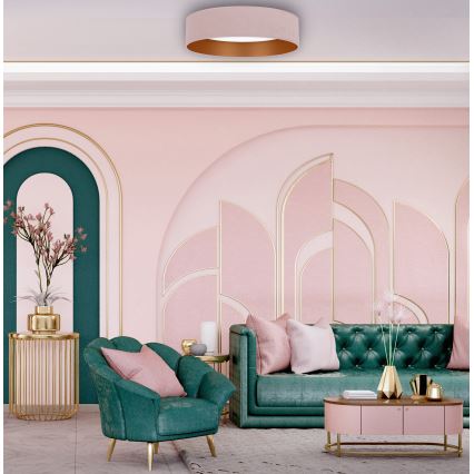 Brilagi - LED loftlampe dæmpbar VELVET SMART LED/36W/230V diameter 55 cm 2700-6500K Wi-Fi Tuya lyserød/guldfarvet + fjernbetjening