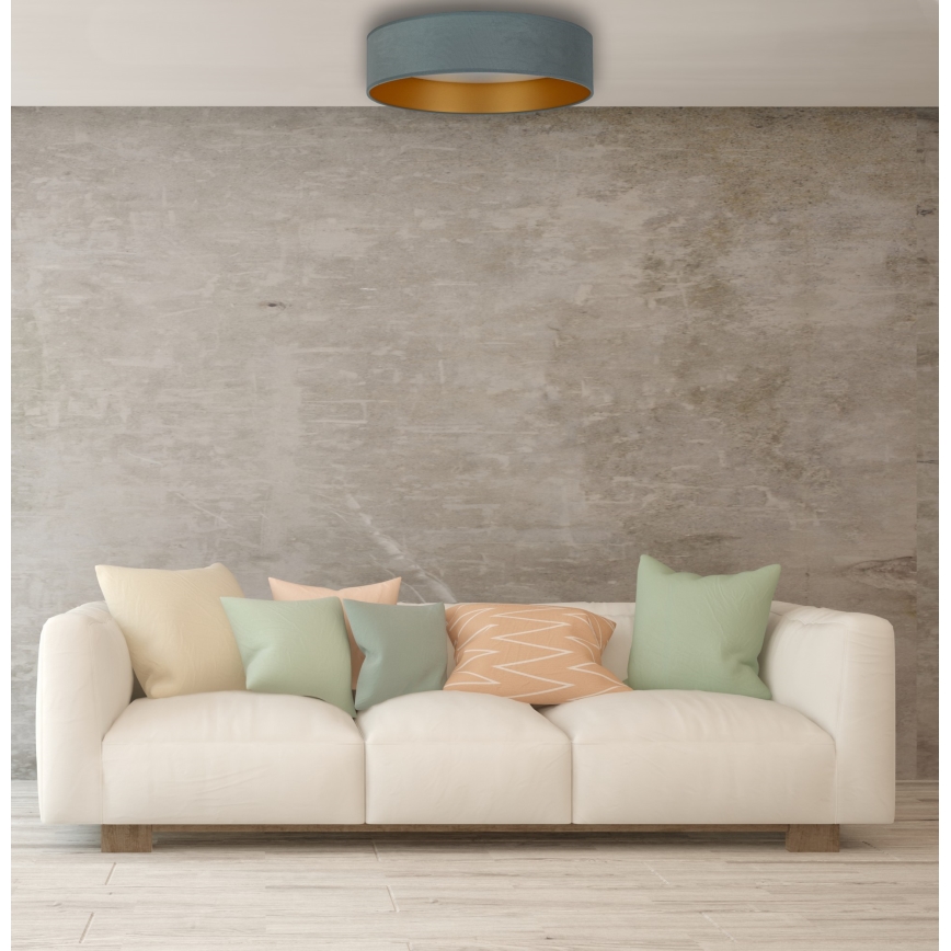 Brilagi - LED loftlampe dæmpbar VELVET SMART LED/36W/230V diam. 55 cm 2700-6500K Wi-Fi Tuya mintgrøn/guldfarvet + fjernbetjening