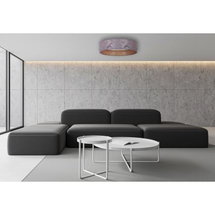 Brilagi - LED loftlampe dæmpbar VELVET SMART LED/36W/230V diam. 55 cm 2700-6500K Wi-Fi Tuya grå/guldfarvet + fjernbetjening