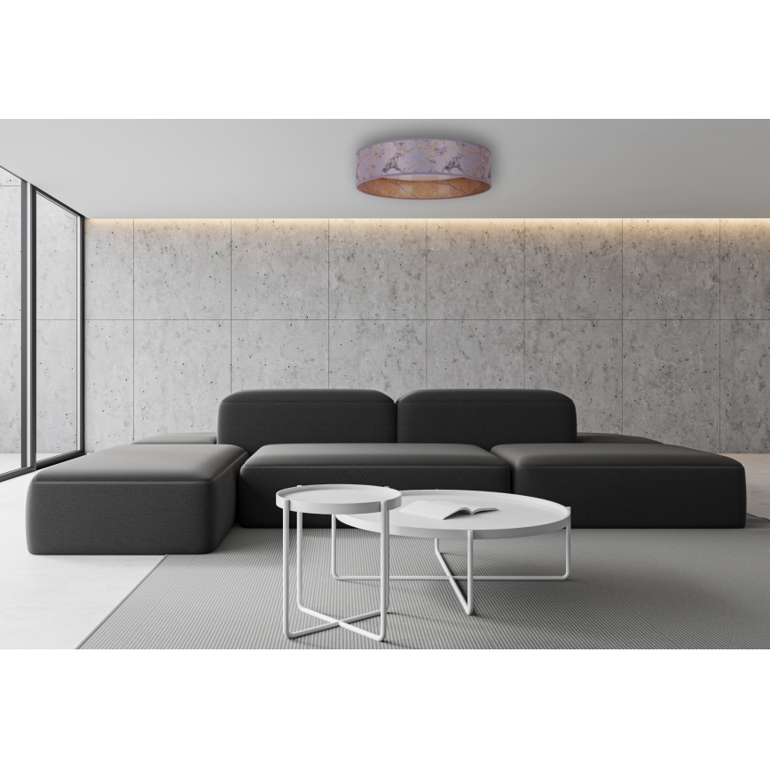 Brilagi - LED loftlampe dæmpbar VELVET SMART LED/36W/230V diam. 55 cm 2700-6500K Wi-Fi Tuya grå/guldfarvet + fjernbetjening